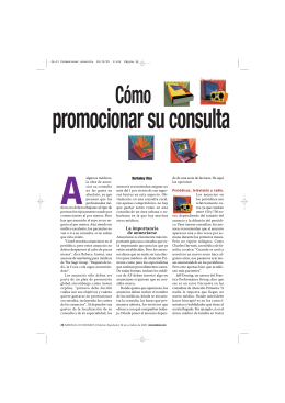 • 26-31 Promocionar consulta