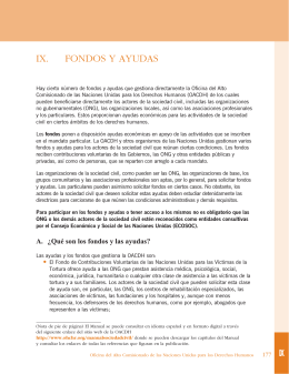 IX. FONDOS Y AYUDAS