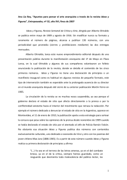 1 Ana Lía Rey, “Apuntes para pensar el arte anarquista a