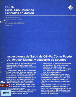 - OSHA I. ` Serie: Sus Derechos