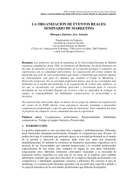la organización de eventos reales