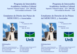 Programa de Intercâmbio Acadêmico Jurídico