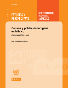 Serie Estudios y Perspectivas – México