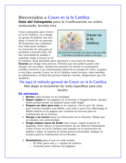 Lesson catechist ROC 3 - español