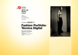 Fashion Portfolio: Técnica Digital