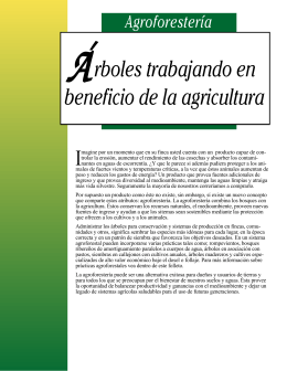 rboles trabajando en beneficio de la agricultura