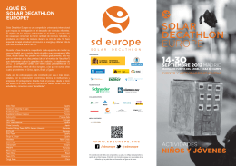 actividades - Solar Decathlon Europe
