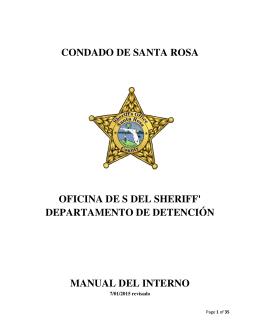 condado de santa rosa oficina de s del sheriff` departamento de