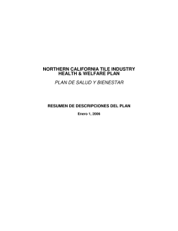 northern california tile industry health & welfare plan plan de salud y