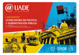 @UADE 82 dic.indd - Universidad Argentina de la Empresa