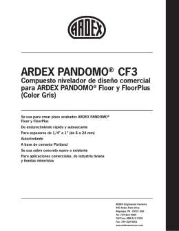 ARDEX PANDOMO® CF3