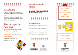 Folleto Terapia Ocupacional 2015-16 t ch.pub