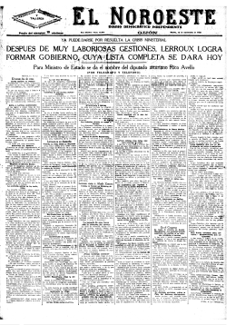 El Noroeste 19330912 - Historia del Ajedrez Asturiano