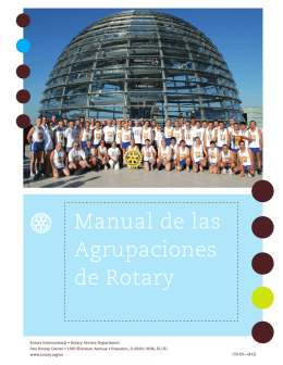 Manual de las Agrupaciones de Rotary