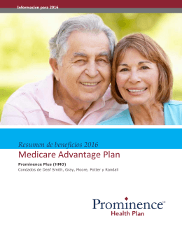 prominence plus (hmo) - Prominence Health Plan Medicare