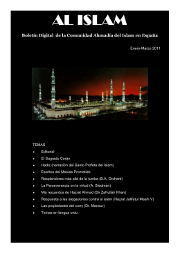 Versión pdf - Comunidad Musulmana Ahmadía del Islam en España