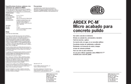 ARDEX PC-MTM Micro acabado para concreto pulido