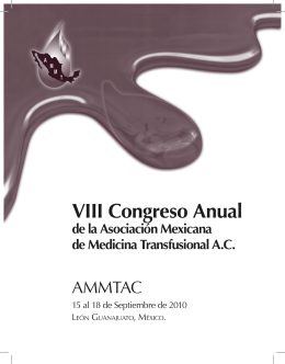 Programa Final del Congreso Nacional AMMTAC, León Gto.