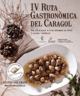 IV Ruta Gastronòmica del Caragol