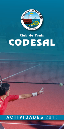 Activ. Verano 2015 - Club de Tenis Codesal