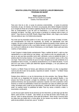 Programa Red Madre. Rafael Lozano Rubio