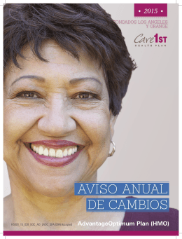 AVISO ANUAL DE CAMBIOS