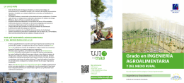 Ingeniería Agroalimentaria y del Medio Rural