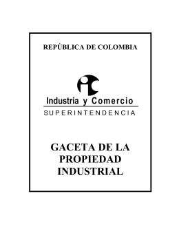 GACETA DE LA PROPIEDAD INDUSTRIAL