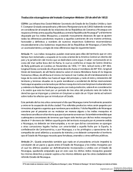 Tratado Crampton-Webster del 30 Abril 1852