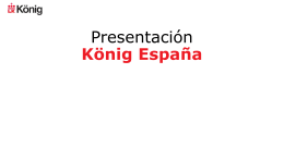 Presentación productos König 2015