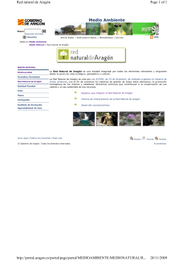 Medio Ambiente - Cortes de Aragón