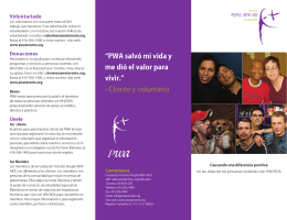 PWA Brochure (in Spanish) - Toronto People With AIDS Foundation
