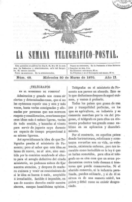 La semana telegráfico-postal (1870 n.048)