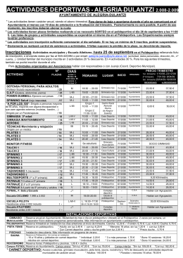 Folleto curso 2.008-2.009 - Alegría