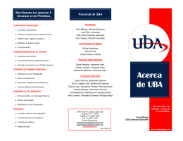 Acerca de UBA - Union Baptist Association