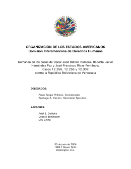 Formato para las demandas - Comisión Interamericana de