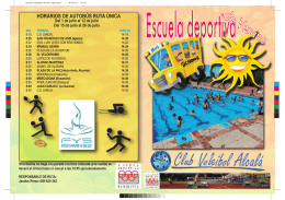 Escuela de Verano Voleibol - Ciudad Deportiva Municipal Alcalá de