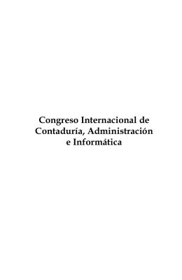 Congreso Internacional de Contaduría, Administración e Informática