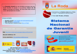 Garantía Juvenil - Ayuntamiento de La Roda