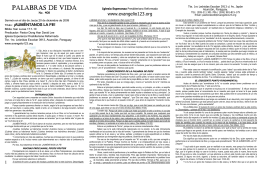 PALABRAS DE VIDA - Evangelio123.org