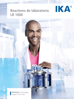 Reactores de laboratorio LR 1000