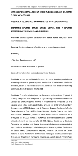 sesión pública ordinaria