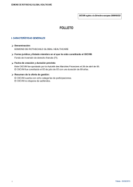 Edmond de Rothschild Global Healthcare