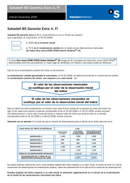 Sabadell BS Garantía Extra 4, FI Sabadell BS Garantía Extra 4, FI