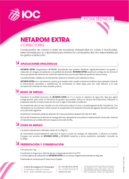 FT NETAROM EXTRA (ES) - Institut Oenologique de Champagne