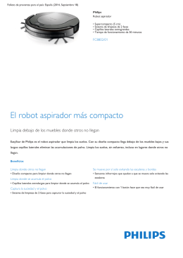Product Leaflet: Robot aspirador supercompacto (5 cm)