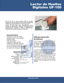 UF100 folleto.cdr - Control de Accesos