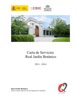 Carta de Servicios Real Jardín Botánico