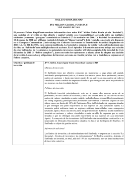 1 FOLLETO SIMPLIFICADO BNY MELLON GLOBAL