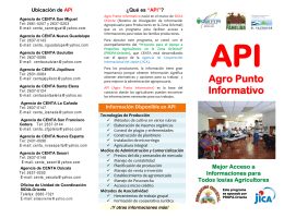 Servicios de API (Agro Punto Informativo)